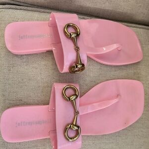 Jeffrey Campbell Jelly Sandal Pink